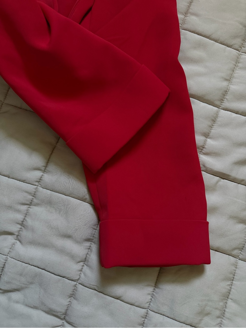 Express Red Open-Front Blazer - Picture 4 of 7